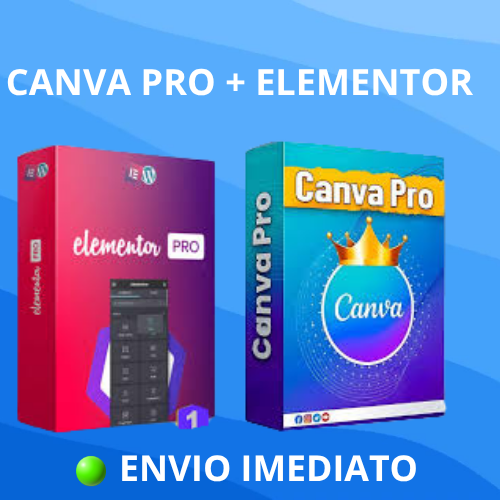 Canva pro + Elementor pro + Tema Evanto Elements